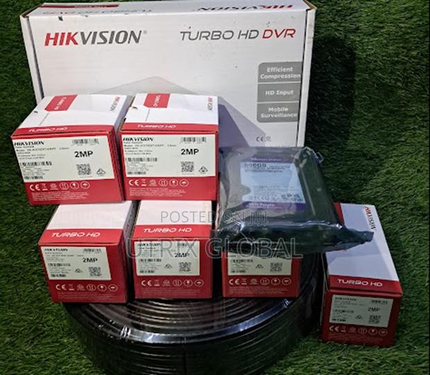 Hikvision Full Cctv System 5 Cameras 8ch Dvr