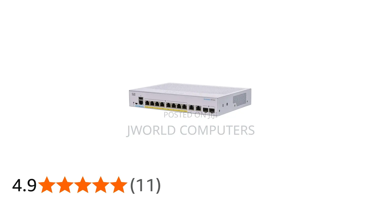 Cisco Cbs350-8p-E-2g-Uk 8-Port Poe Managed Switch