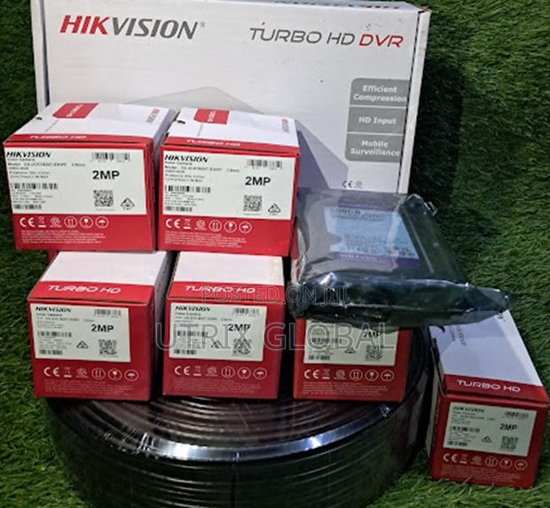 Hikvision 5 Camera Monitoring Kit With Hdd