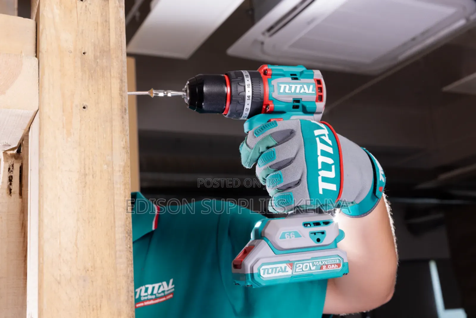 Total 20v Cordless Drill With 2pcs Batteries 2.0ah 50nm Brushless Best