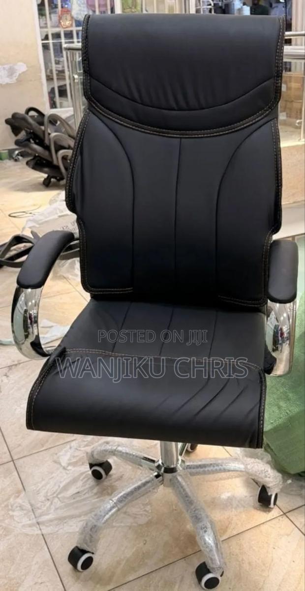 Ergonomic Executive Leather Chair High Back Padded Armrest