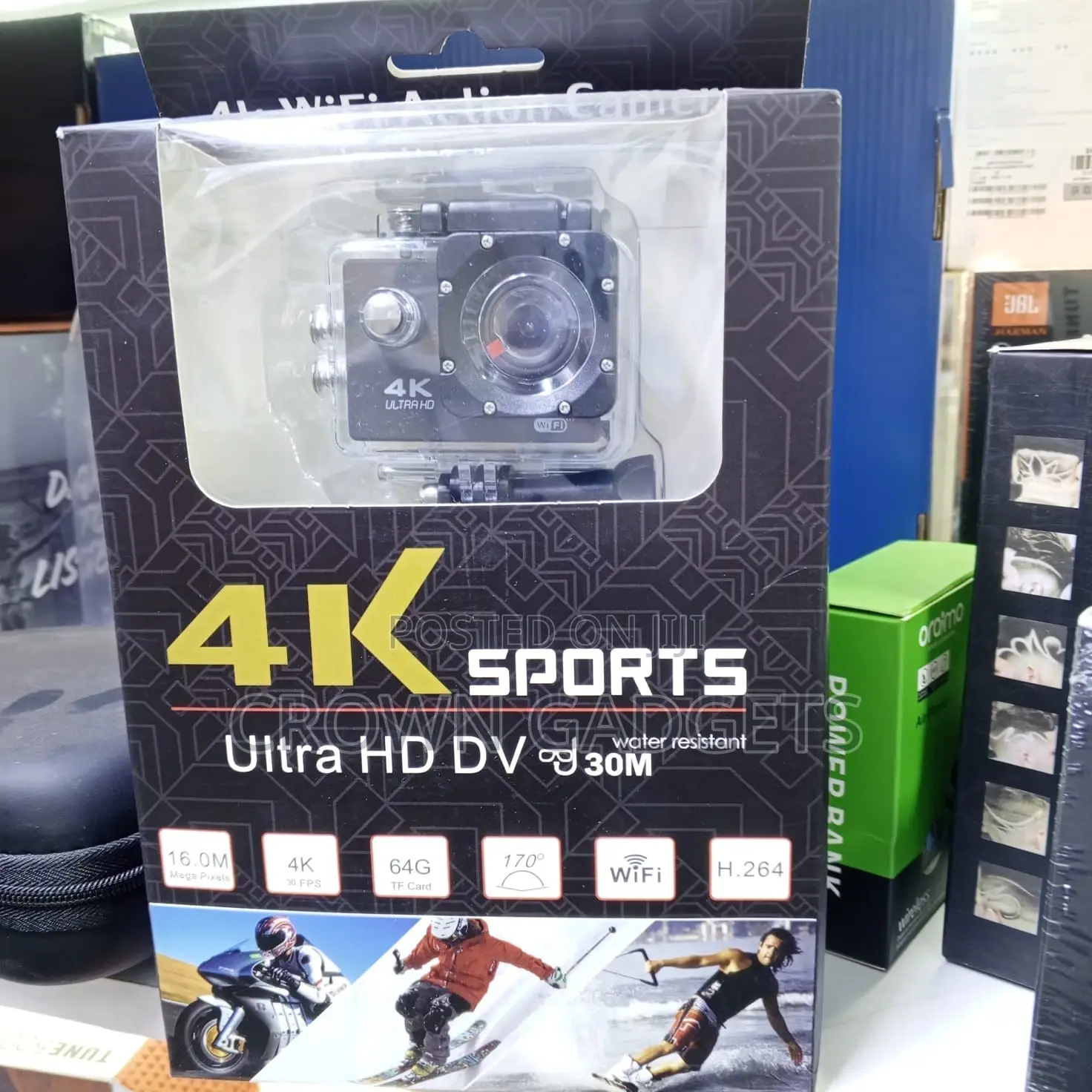 Wifi Sports Action Camera Waterproof 30m Wide Angle