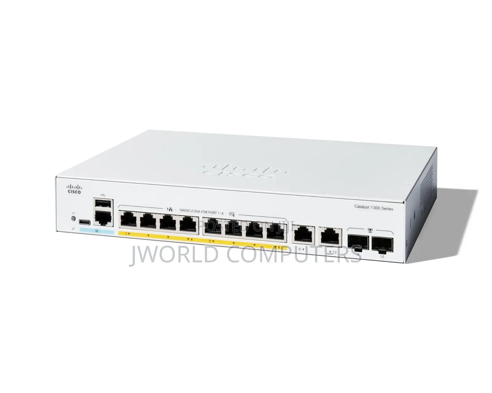 Cisco C1300-8p-E-2g Catalyst 1300 8-Port Ge, Ext Ps, 2x1g Combo