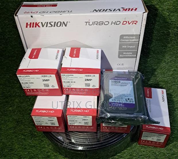 Hikvision Cctv Kit 5 Cameras Connectors Cable - main view