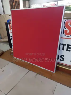 Red Colour Office Noticeboard 4 Square Feet – Pinnable