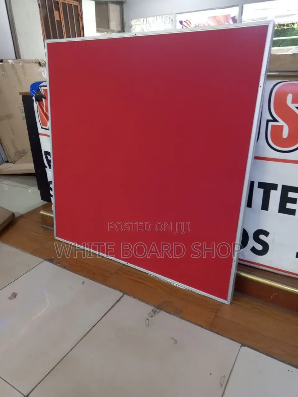 Red Colour Office Noticeboard 4 Square Feet – Pinnable