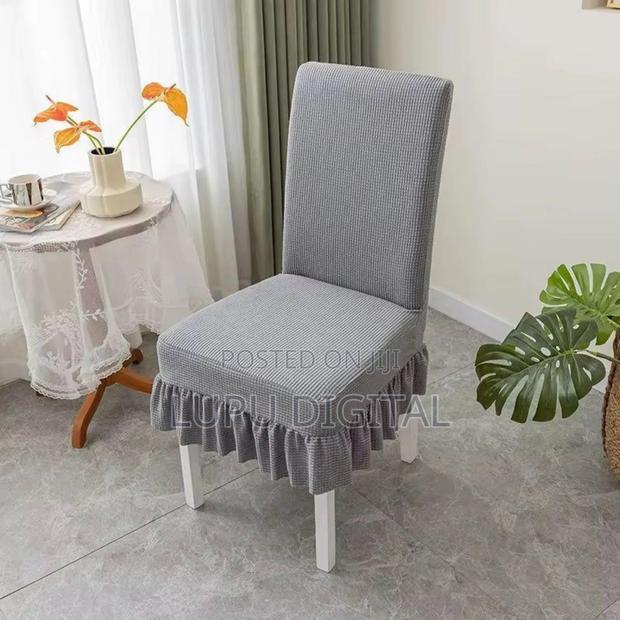 *Jacquard Material Dining Chairs Seat Covers With Frails