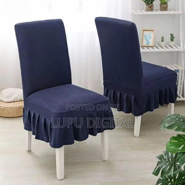 *Jacquard Material Dining Chairs Seat Covers With Frails - thumbnail 2