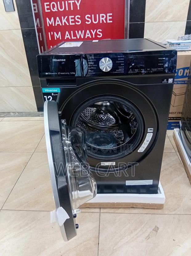 Hisense 12/8kg Automatic Wash and Dry Washing Machine - main view