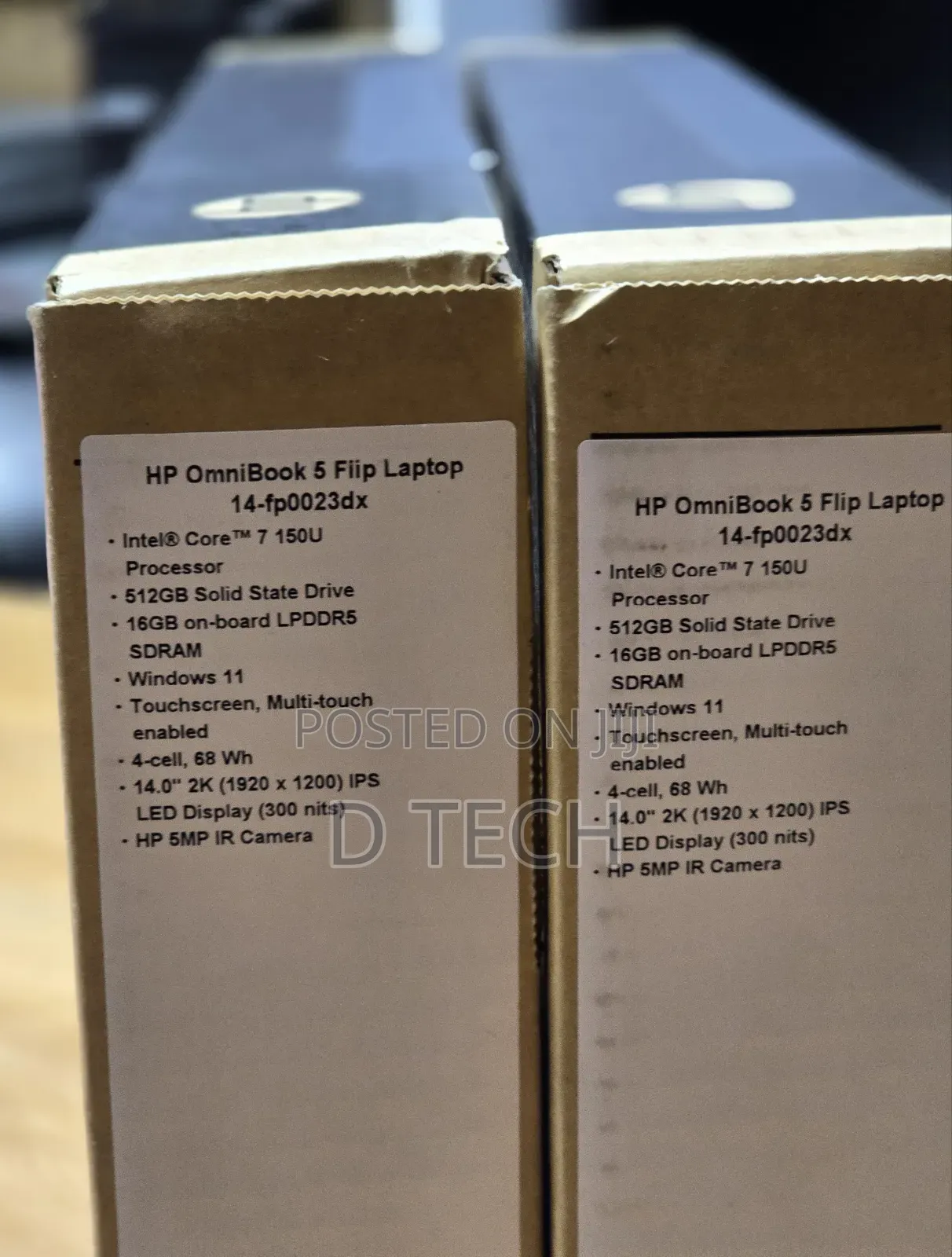 New Laptop HP OmniBook 5 Flip 16GB Intel Core i7 SSD 512GB