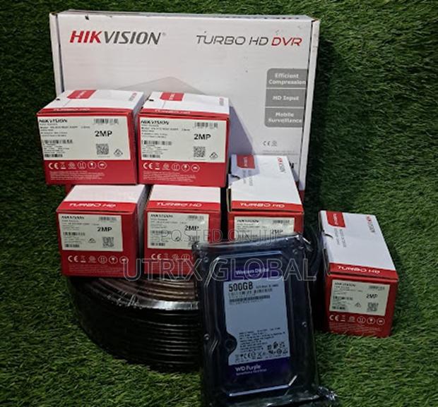 Hikvision 8ch Dvr 5 Camera Complete Security