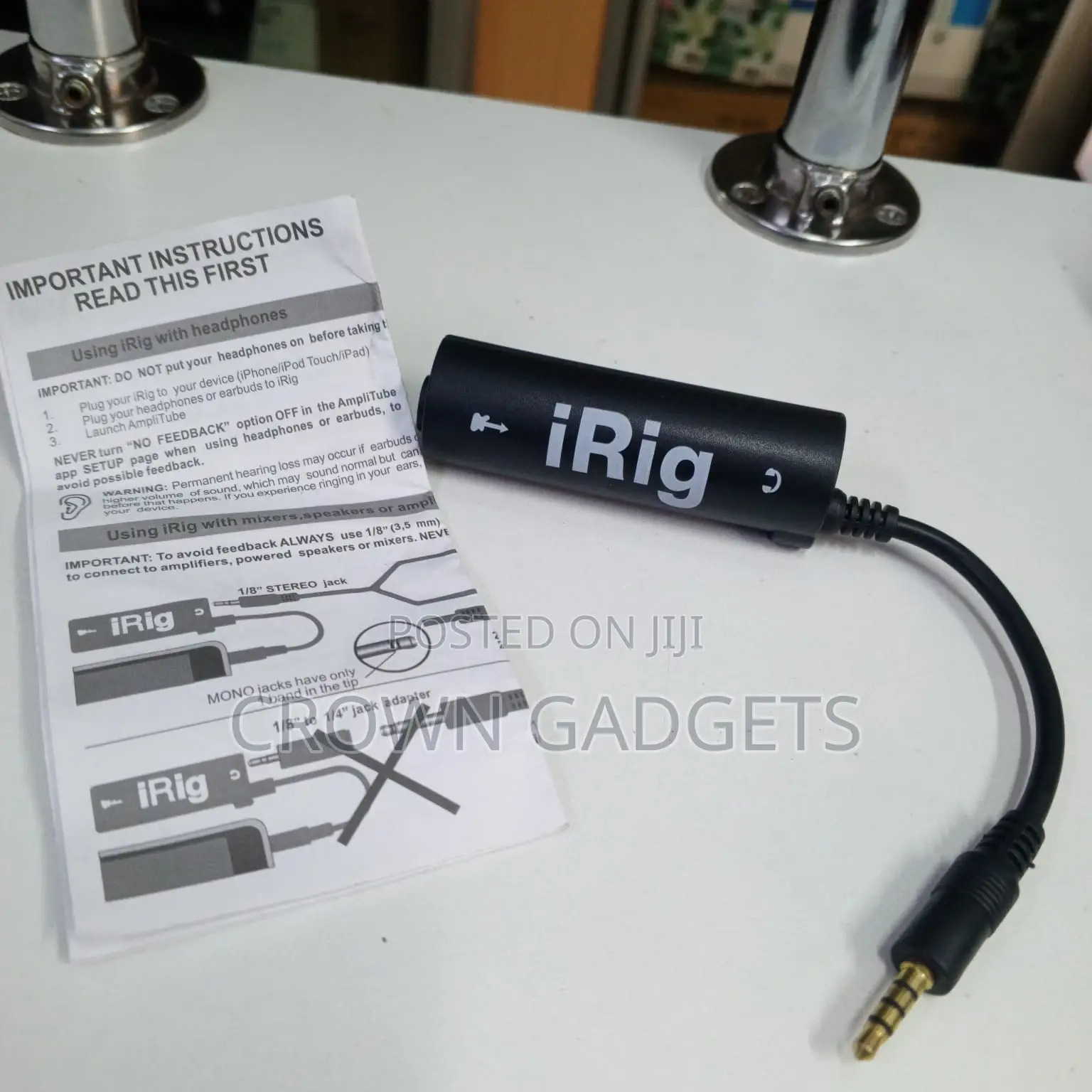 Guitar to Phone Irig Interface With Fx Thru Modes