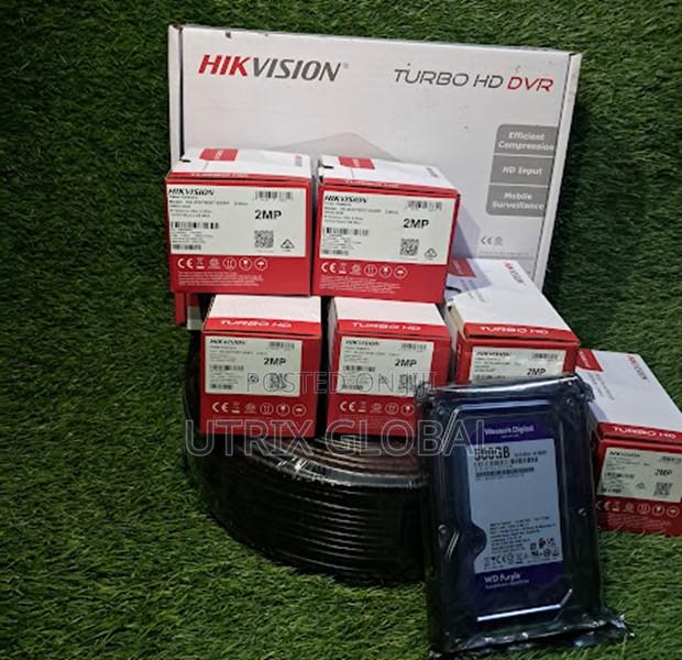 Hikvision Cctv System 5 Cameras With Hdd