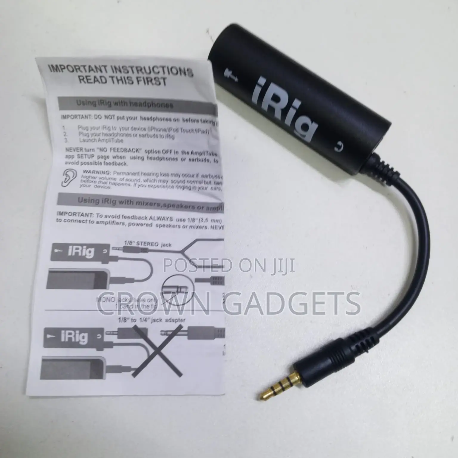 Irig Guitar Interface Adapter, Irig Guitar Interface Adapter