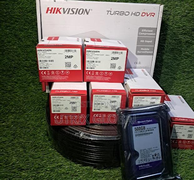 Hikvision 5 Camera Dvr Kit With 50m Cable