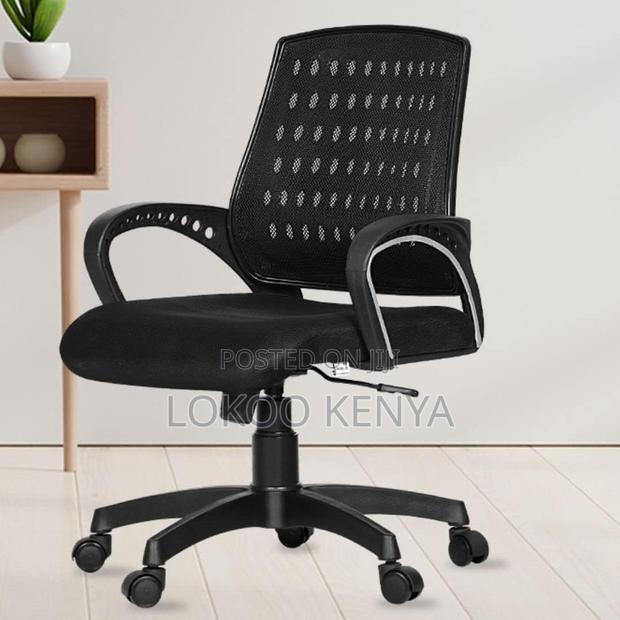 Office Chair; Mid Back Swivel Mesh Ergonomic Office Chair - thumbnail 9