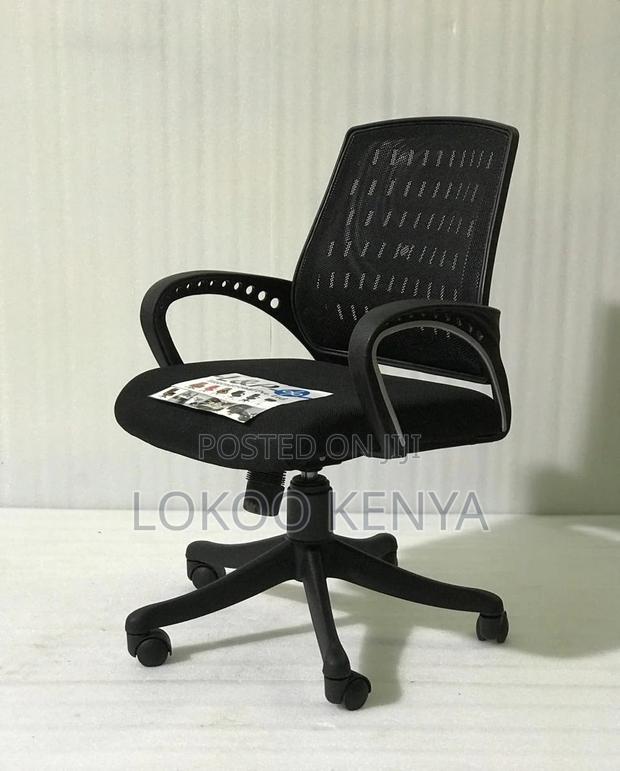 Office Chair; Mid Back Swivel Mesh Ergonomic Office Chair - thumbnail 13