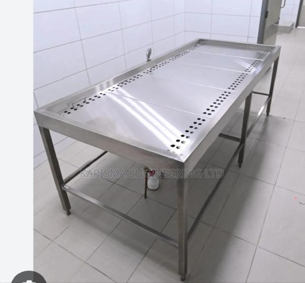 Stainless Steel Table Designed for Washing - main view