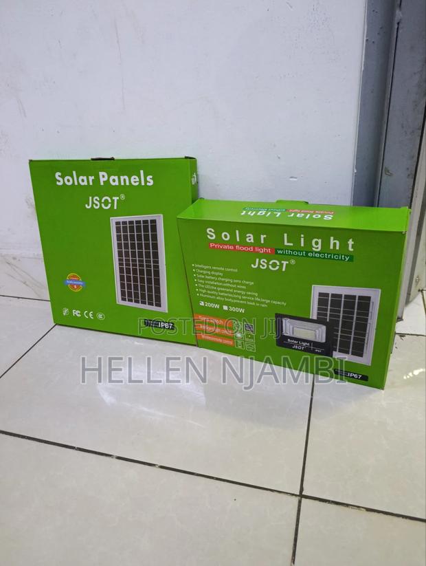 Jsot 200w Solar Floodlight With Light Sensor