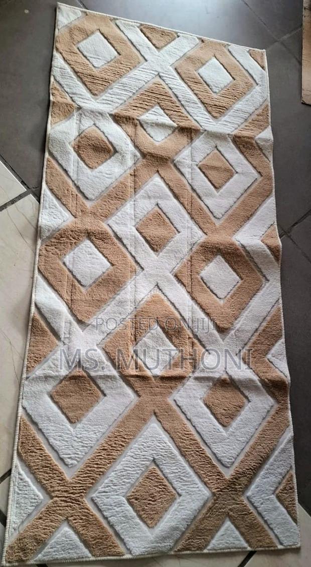 Geometric Patterned Bedside Rug (180cm by 80cm. ) - main view