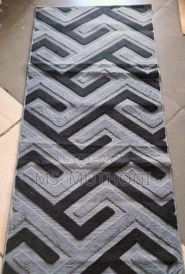 Geometric Patterned Bedside Rug (180cm by 80cm. ) - thumbnail 5