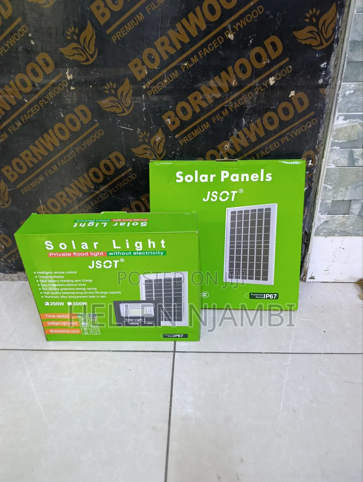 Jsot Solar Floodlight 200watts -Comes With Solar Panel