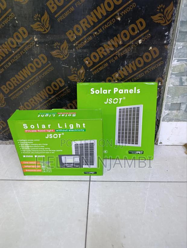 Jsot Solar Floodlight 200watts -Comes With Solar Panel - main view