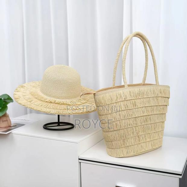 Summer Straw Woven Bag & Hat - thumbnail 2