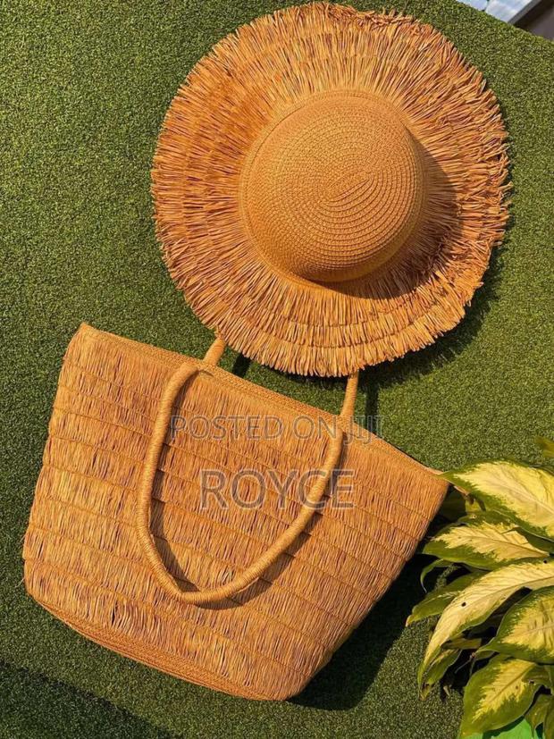 Summer Straw Woven Bag & Hat - thumbnail 3