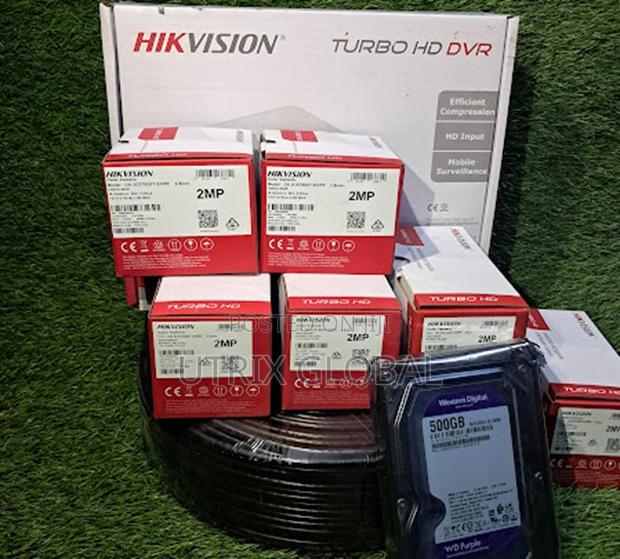 Hikvision 8ch Dvr 5 Camera Recording Kit