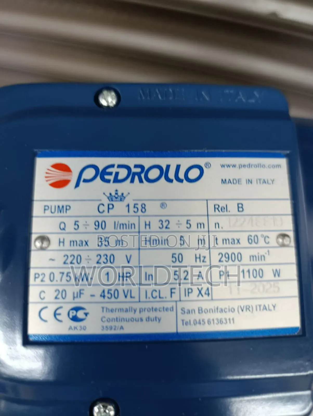 1h.Electric Pedroll Water Pump/1hp Electric Service Pump