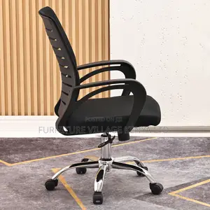 Taccio Chairs: Mid-back Ergonomic Mesh Office Chair In Black