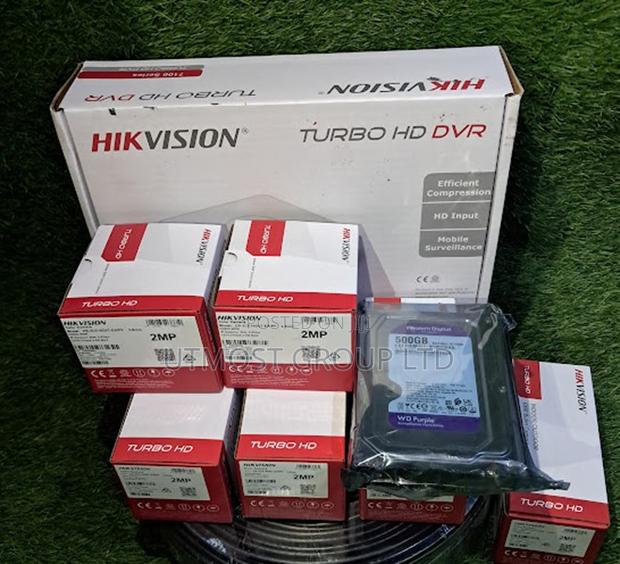 Hikvision Complete CCTV Kit 5 Cameras 50m Cable - main view