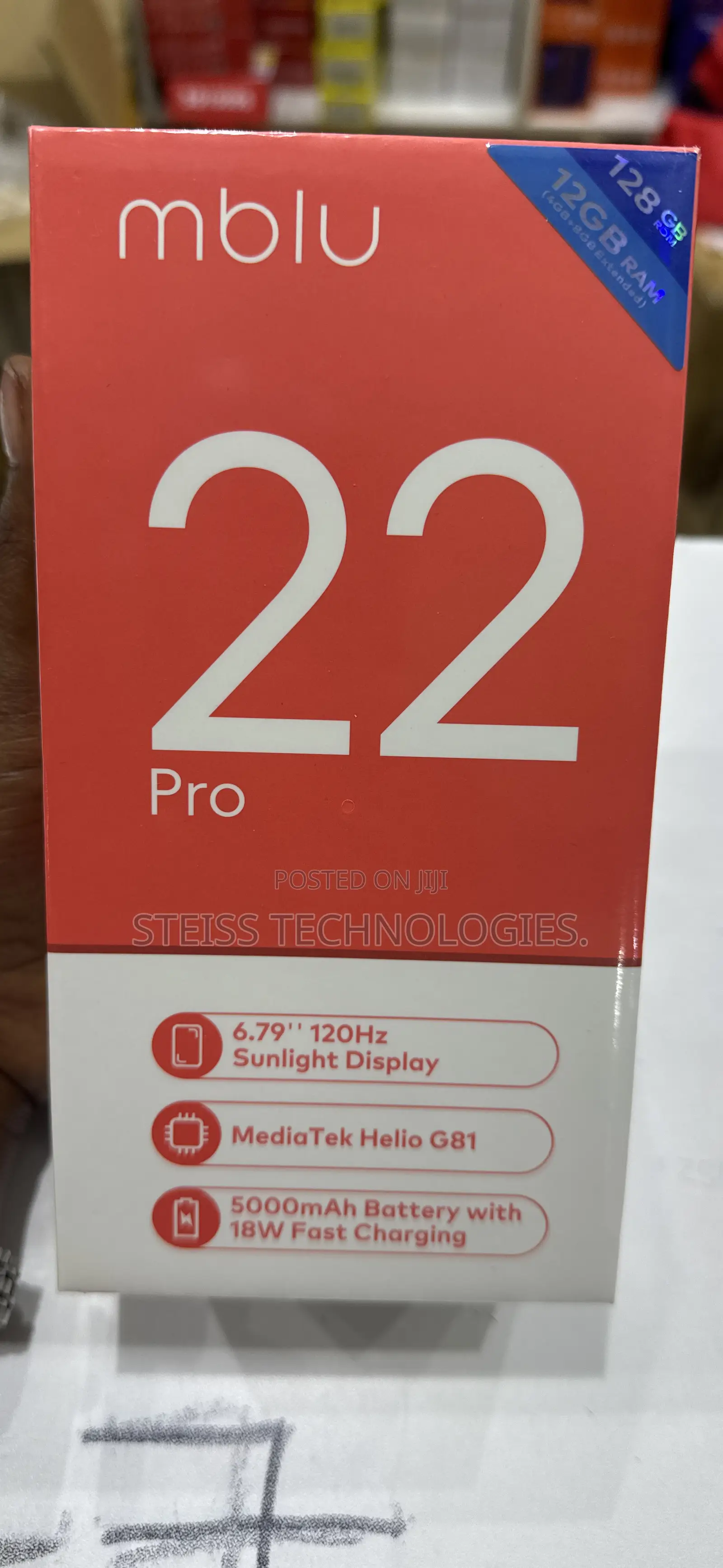 New Mobile Phone 128 GB Blue