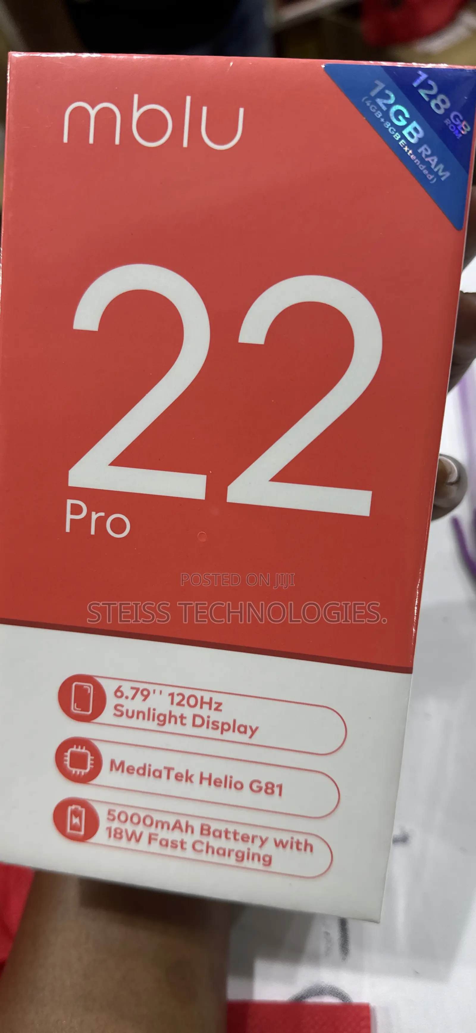 New Mobile Phone 128 GB Blue