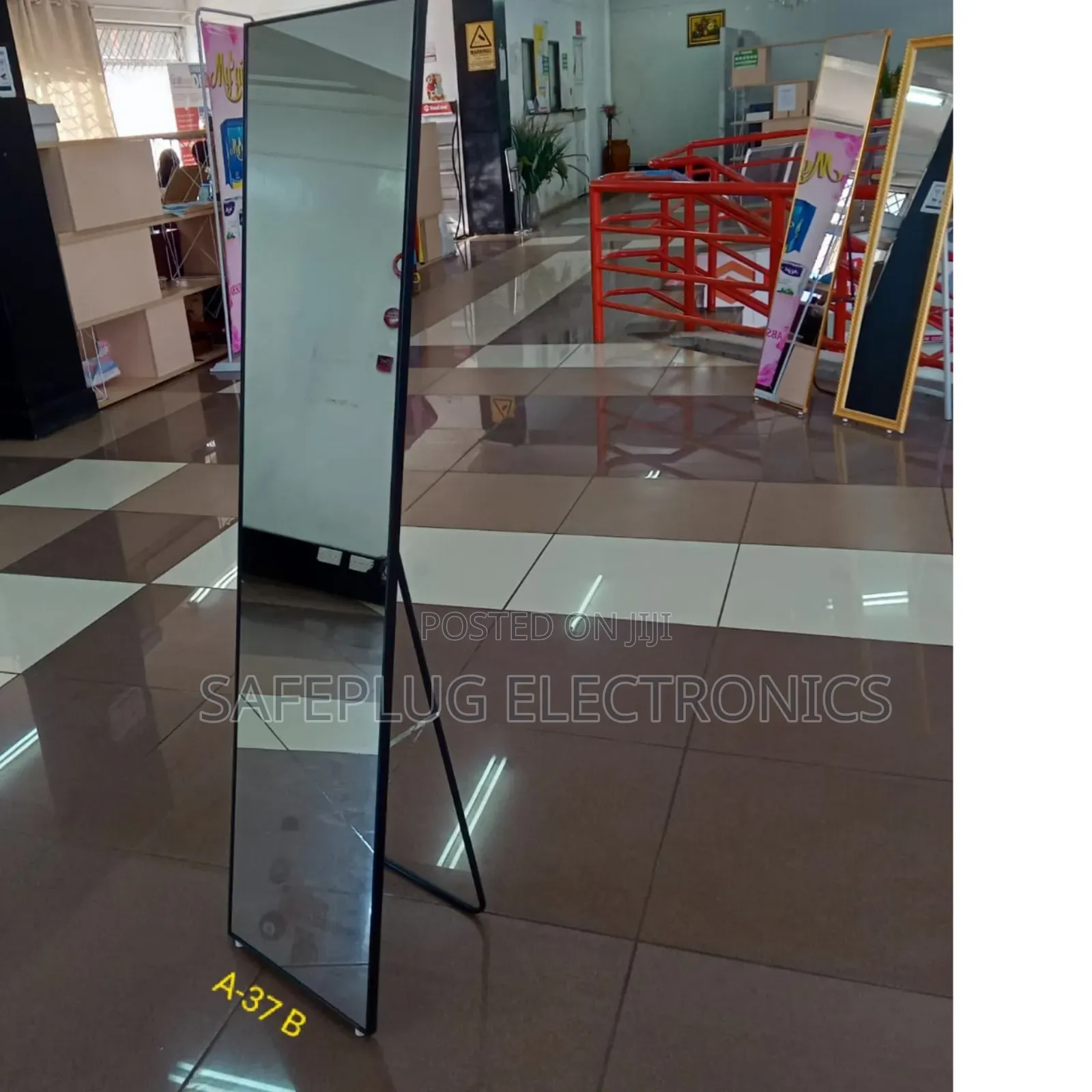 Dressing Mirror Executive Full-Length Dressing Mirror - Sleek Black