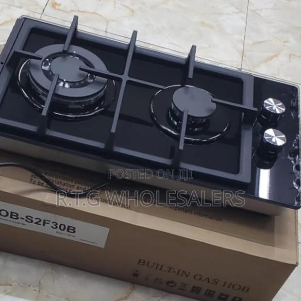 Haier 2‐Burner Built‐In Gas Hob – Wok Standard Burner