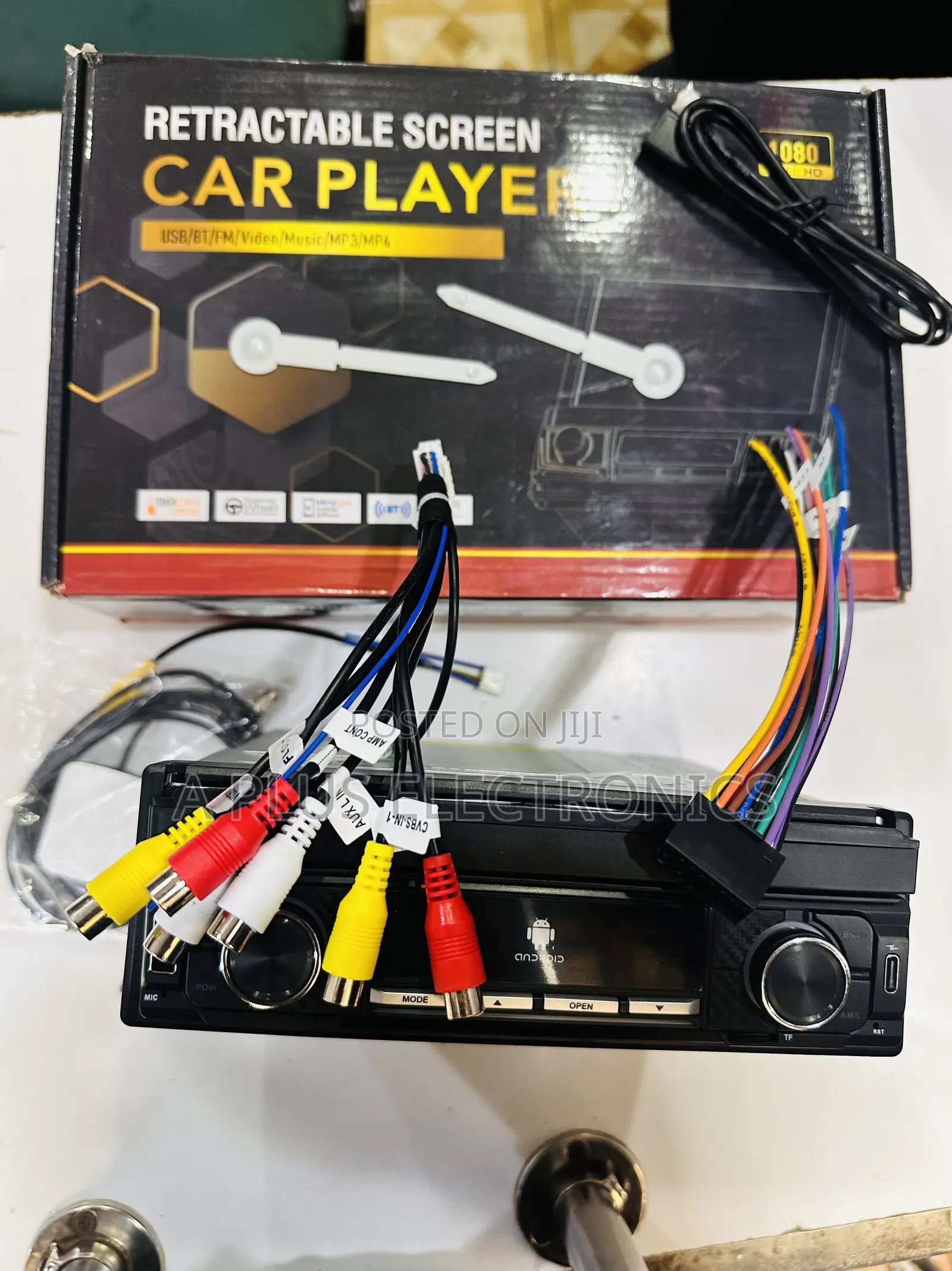 7inch Single Din 1080p Hd Retractable Touch Screen Car Player