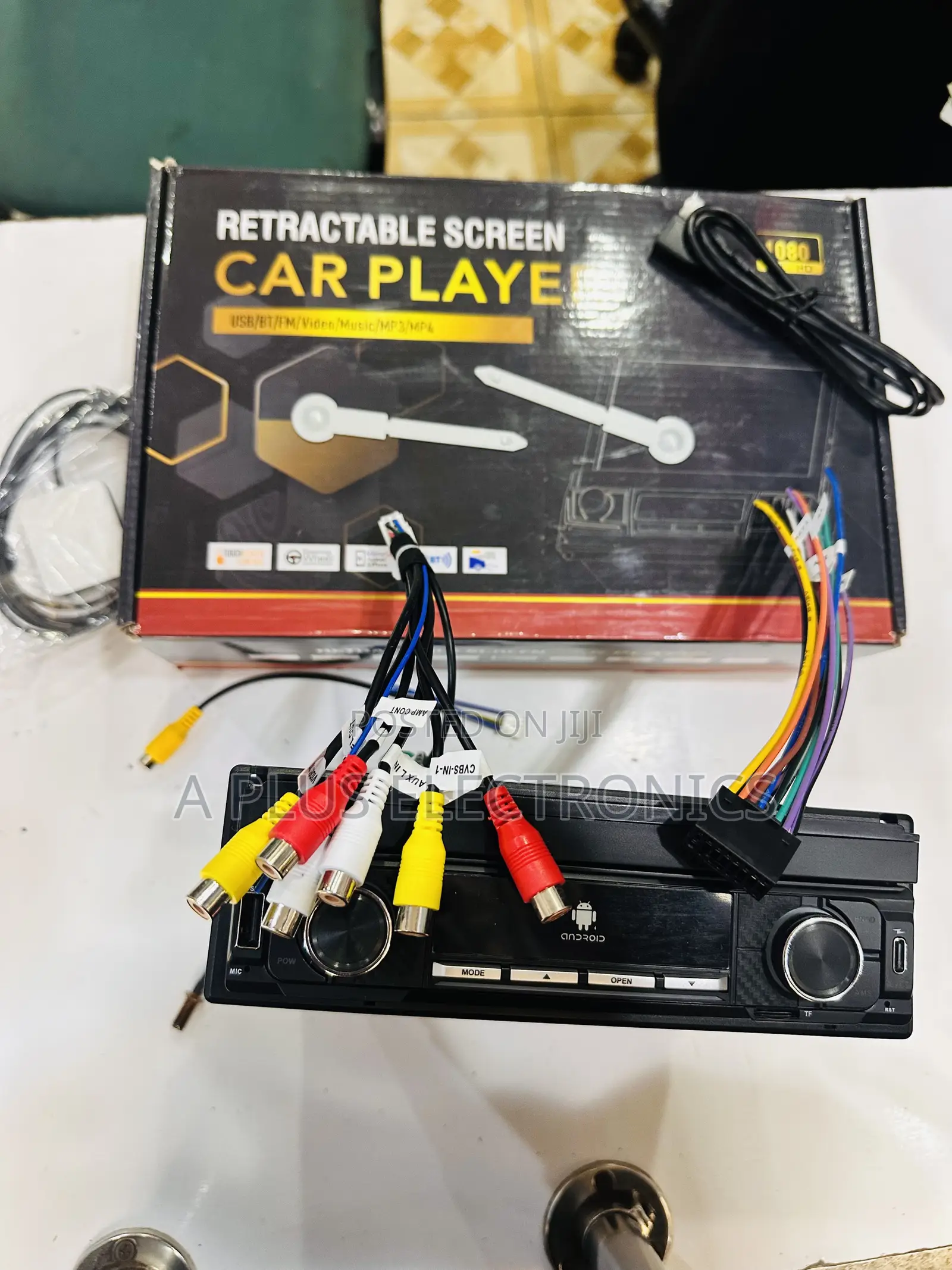 7inch Single Din 1080p Hd Retractable Touch Screen Car Player