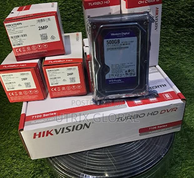 Hikvision 5 Camera Recording System With Dvr