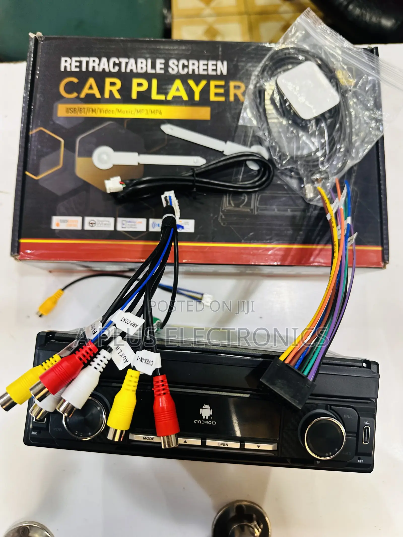 Retractable 7 Inch Android Car Stereo Receiver