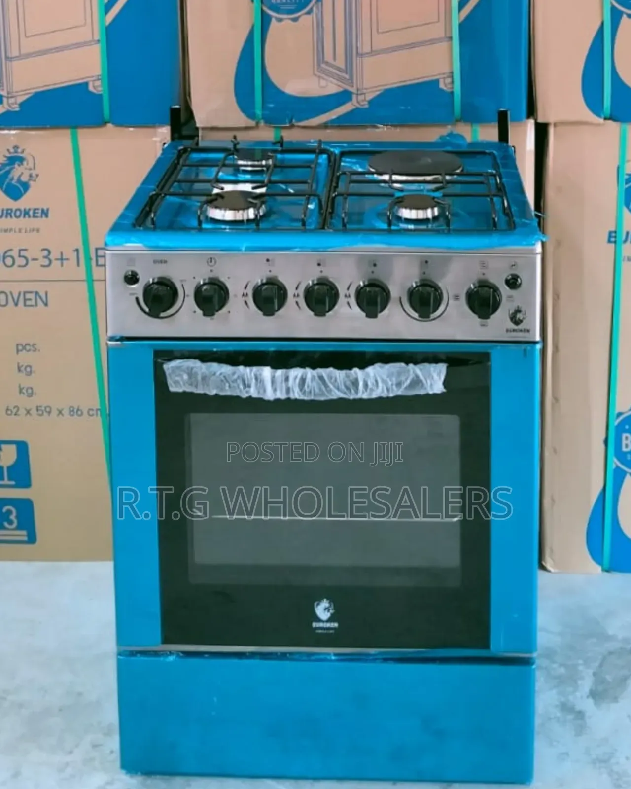 Euroken 3+1 Standing Cooker – Timer, Light Auto Ignition