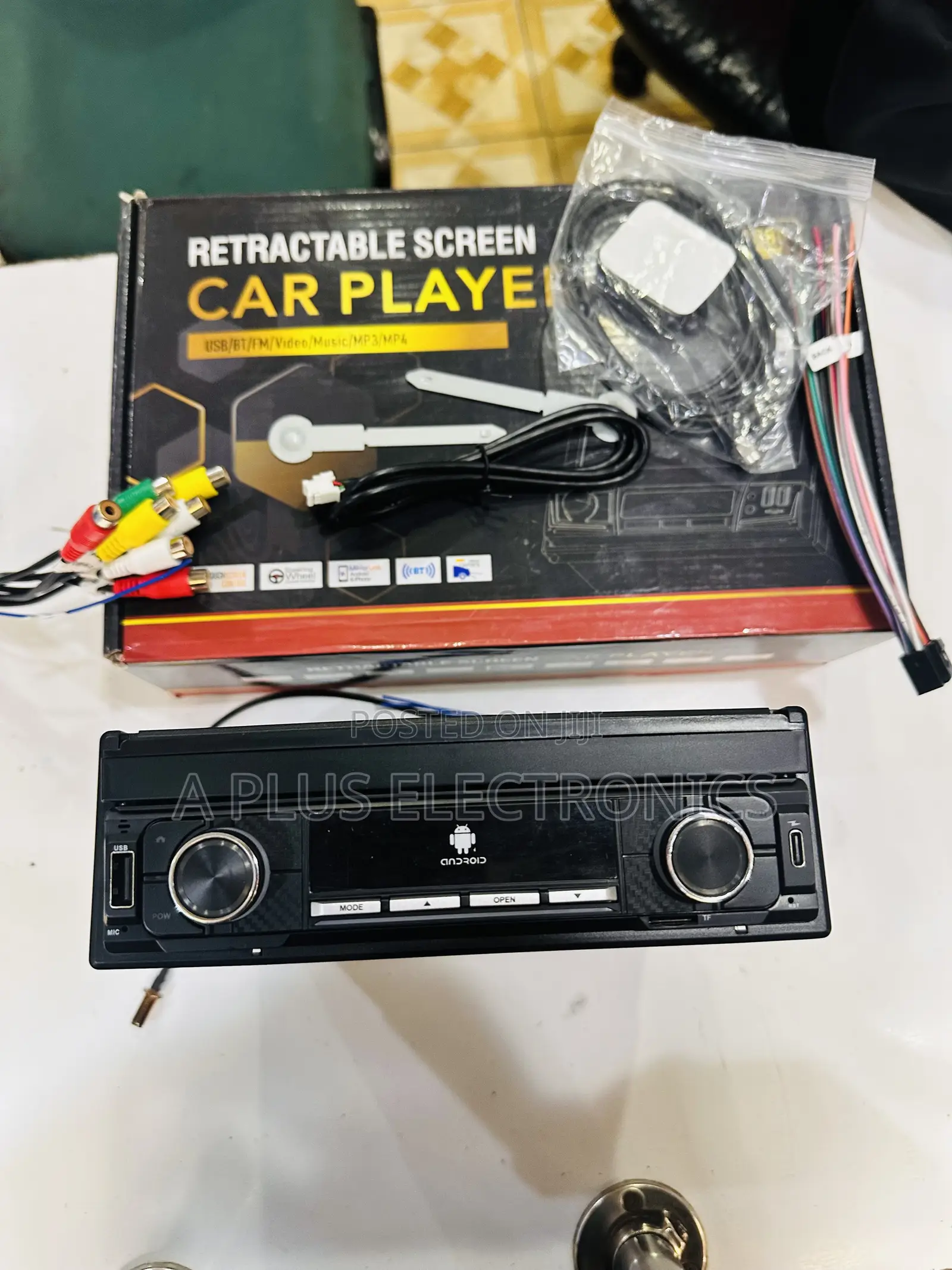 Retractable 7 Inch Android Car Radio – In-Dash Multimedia System