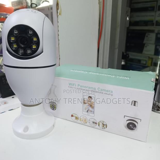 1080p Wifi Panoramic Bulb Camera 360° Home Security - thumbnail 2