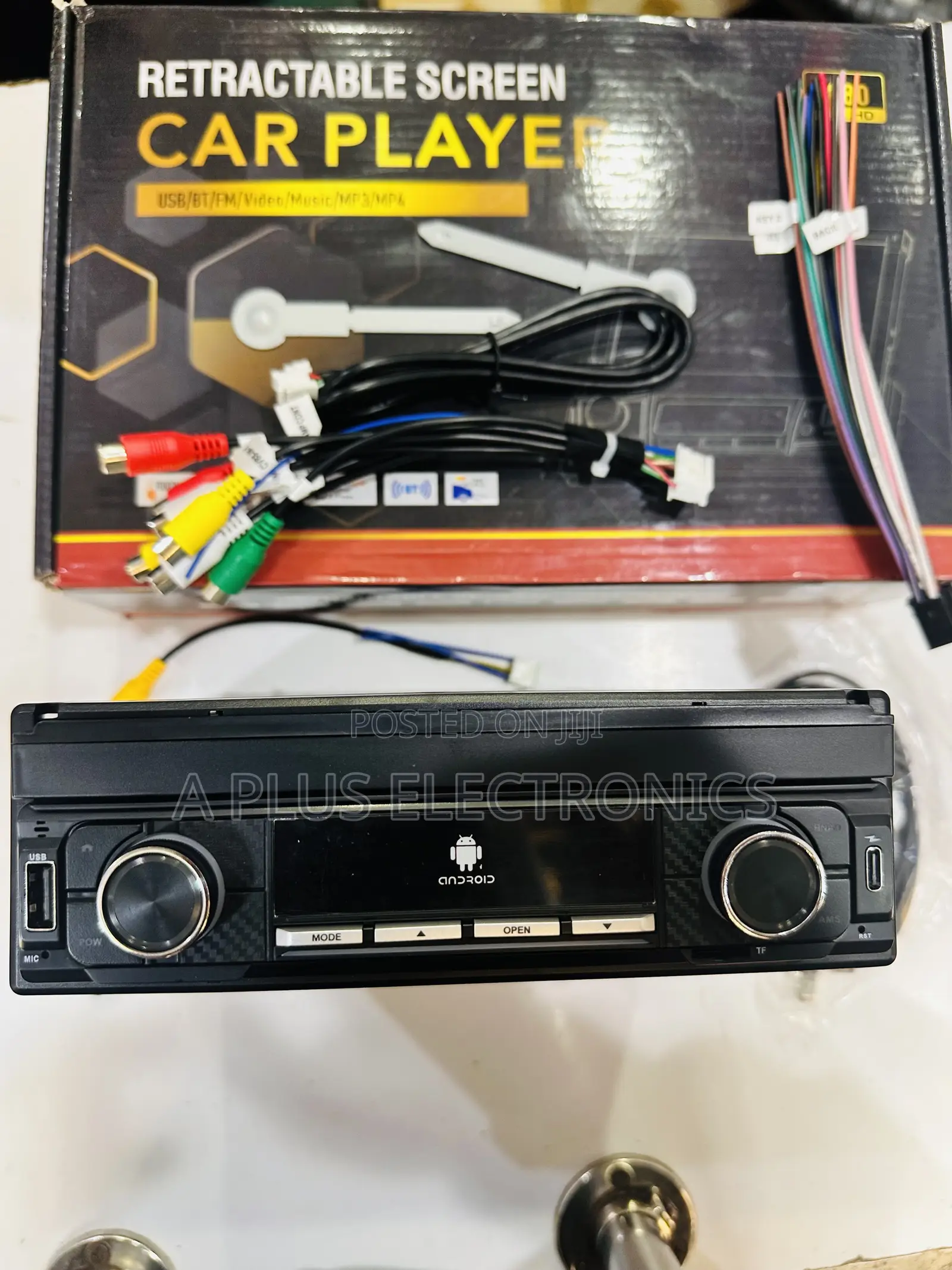Retractable 7 Inch Android Car Radio – Double Din Multimedia Stereo
