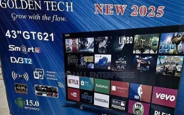 Golden Tech 43” Smart Android Tv – Cinematic Entertainment at Home