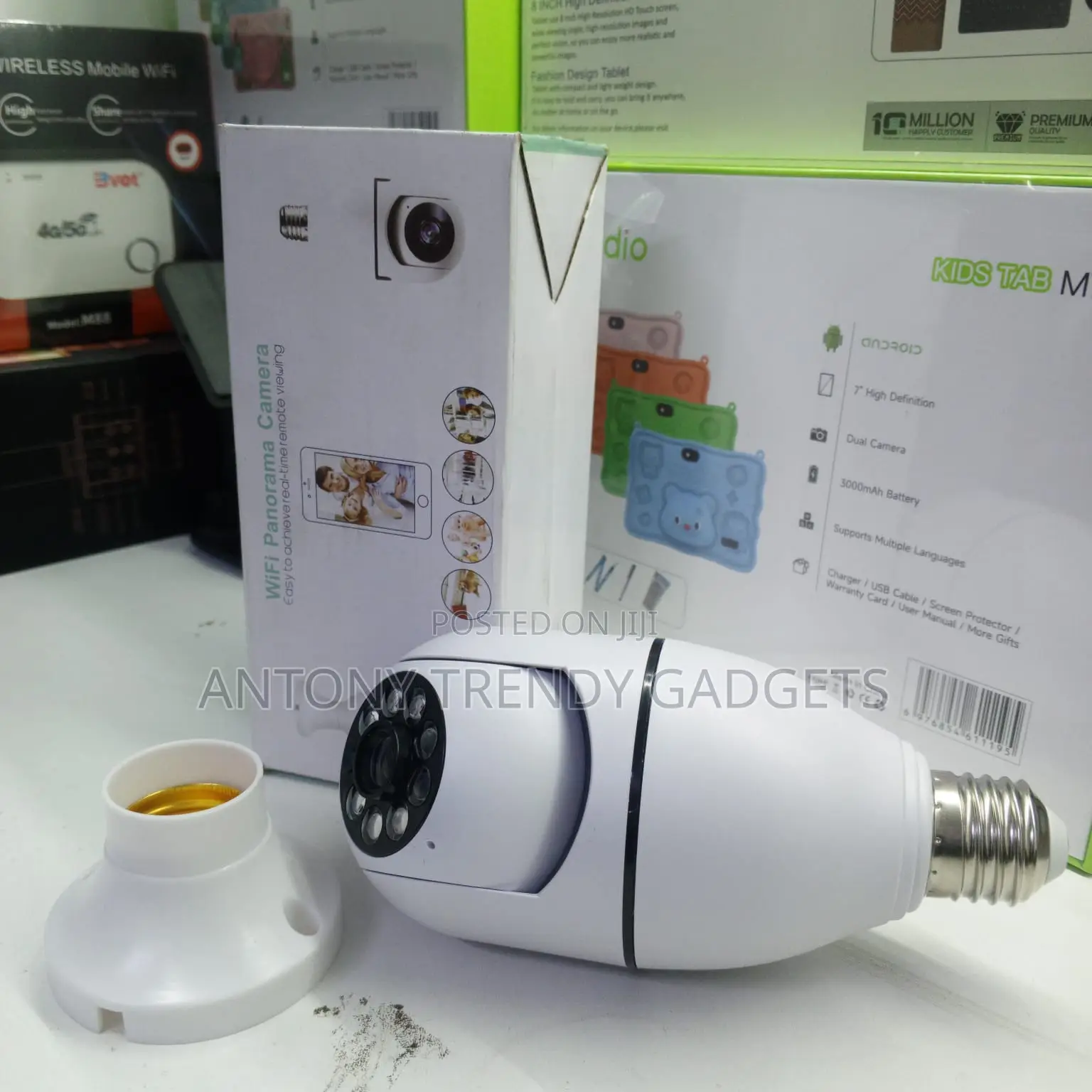 Smart Wifi Light Socket Security Camera With Night Vision