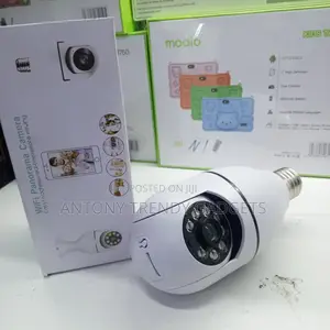 Wireless E27 Panoramic Security Camera With App Control
