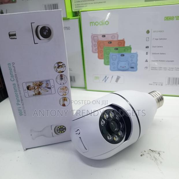 Wireless E27 Panoramic Security Camera With App Control