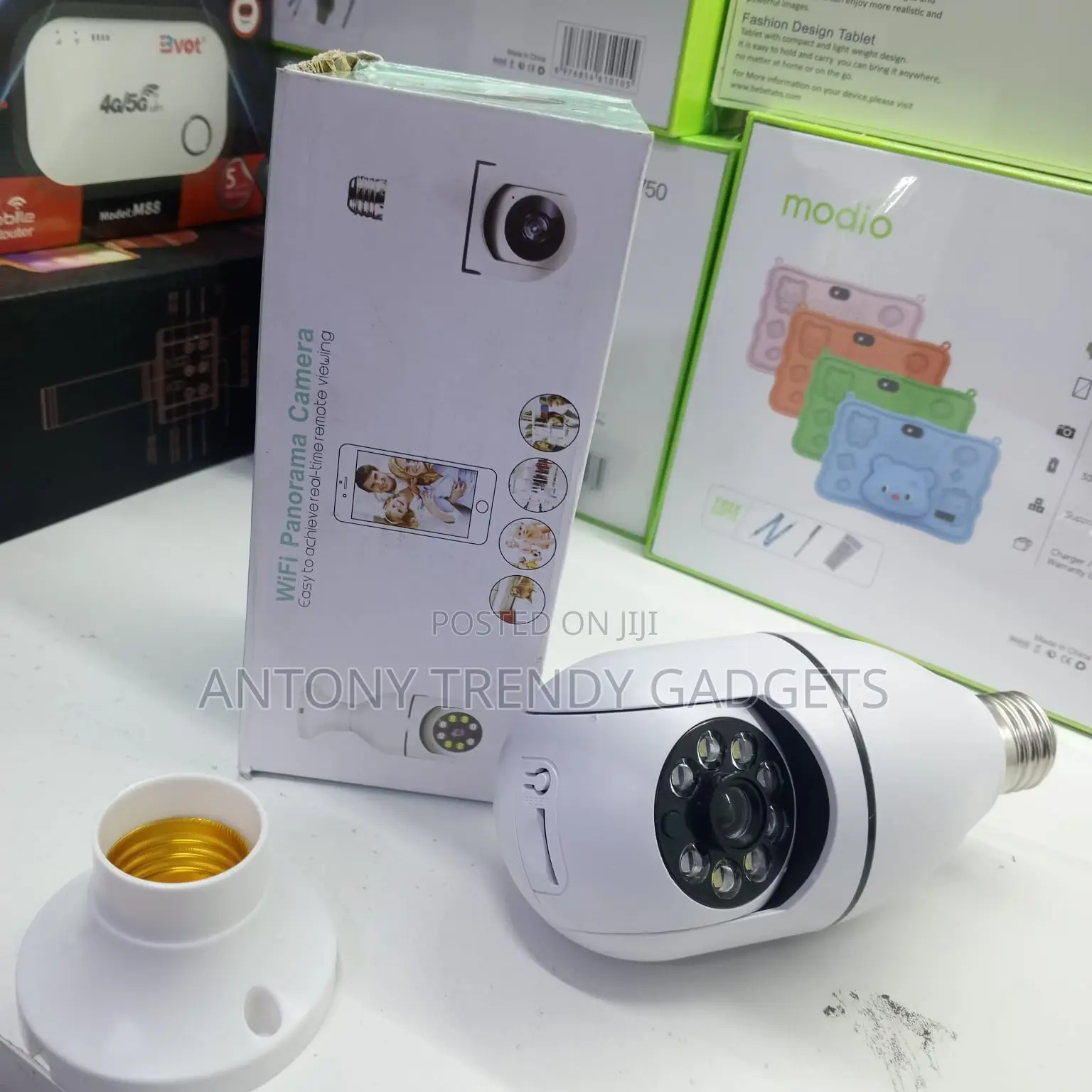Wireless E27 Panoramic Security Camera With App Control